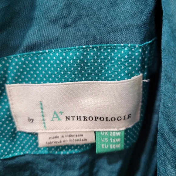 Anthropologie Gwendolyn Maxi Dress Hi Low Surplice Neckline Plus Size 16W - Picture 7 of 13